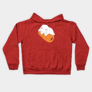 Baby REW Holland Lop Rabbit and Carrot | Bunniesmee Kids Hoodie